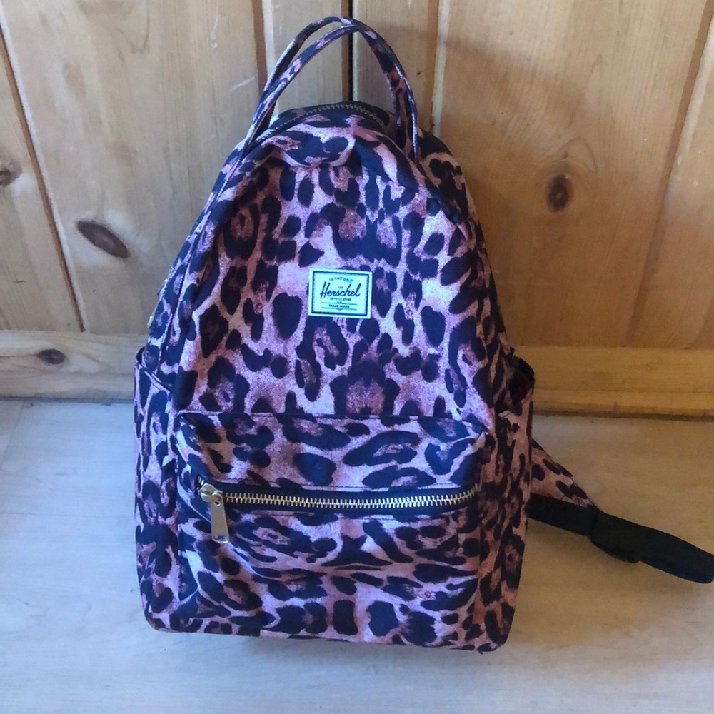 Herschel leopard backpack